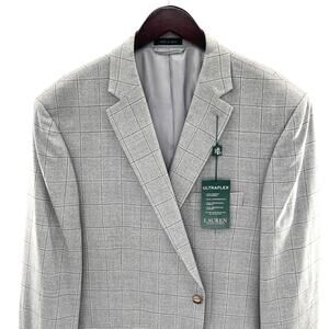 Lauren Ralph Lauren Ultraflex silk wool men’s open panel sport blazer jacket